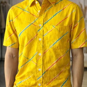 Pure Cotton Sanganeri Printed Men’s Shirt