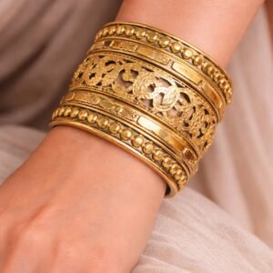 Traditional Gold-Tone Bangles (GS Metal)