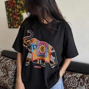 Unisex Black Tee – Graphic VVH Big Elephant Edition